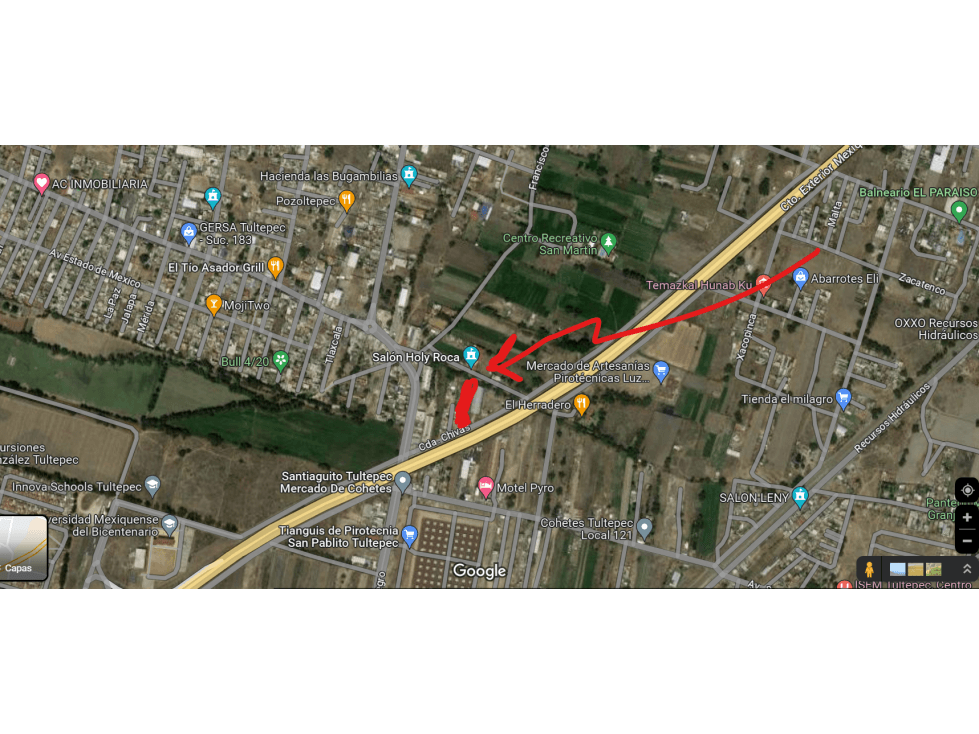 TERRENO 2,300 M2 ACCESO CTO EXTERIOR MEXIQUENSE TULTEPEC - 1
