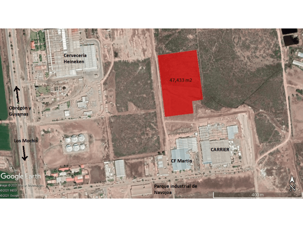 SE VENDE 47,433 M2 EN PARQUE INDUSTRIAL DE NAVOJOA - 1
