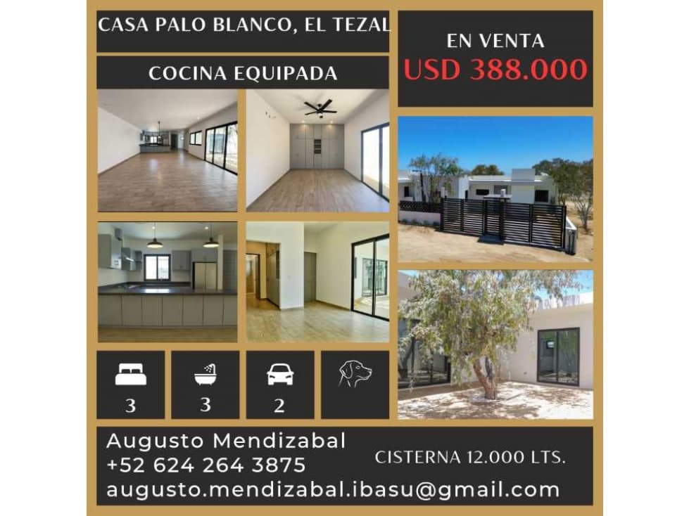 Casa en venta Palo Blanco, El Tezal. Cabo San Lucas - 1