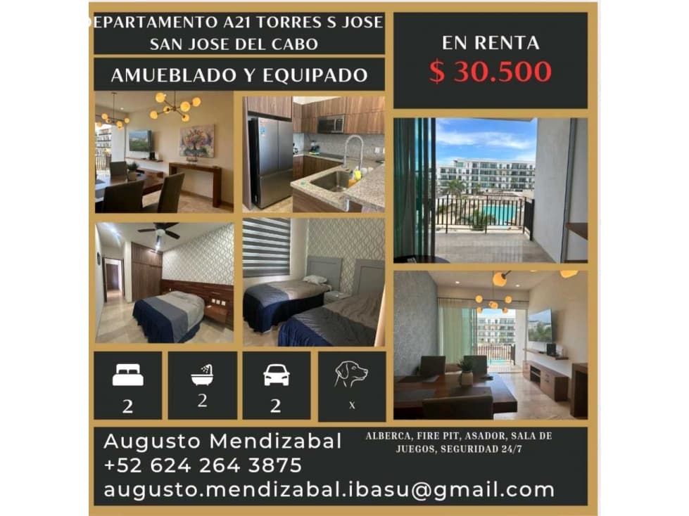 Departamento A21Torres San Jose. San.Jose del Cabo - 1