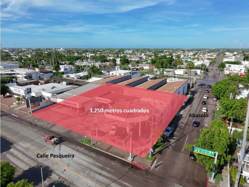 SE VENDE TERRENO COMERCIAL EN NAVOJOA, POR LA PESQUEIRA. 3,250 M2 - 1