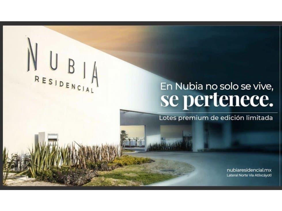 Venta 4 lotes en esquina. NUBIA Residencial. La mejor zona de Puebla - 1