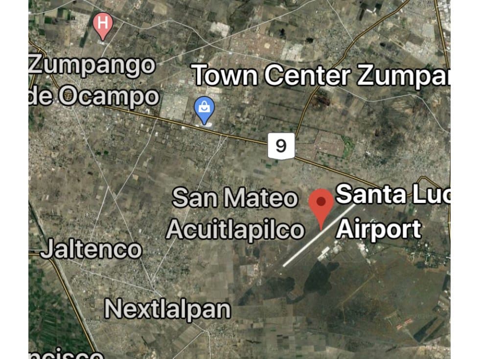VTA TERRENO 13,443 MTS CERCA AEROPUERTO STA LUCIA - 1