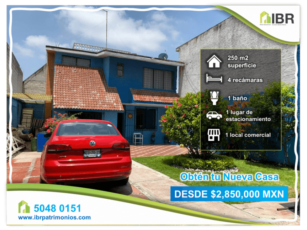 Casa de 3 recámaras con local comercial en ojo de Agua - 1