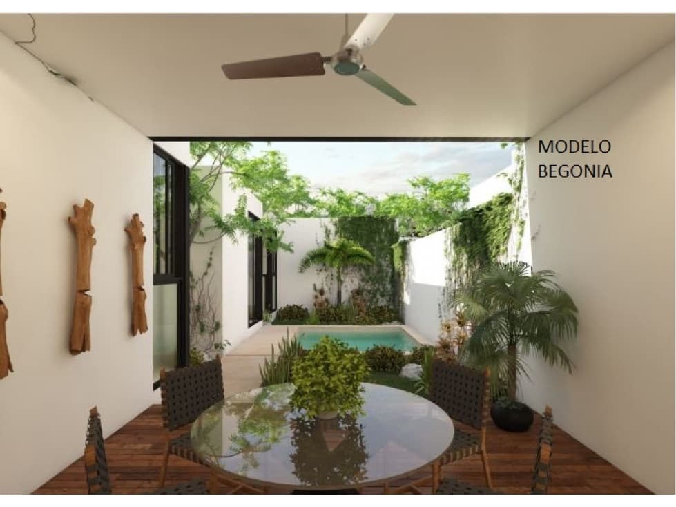 CASAS EN PRIVADA RESIDENCIAL GARDENA 1 PISO MOD.BEGONIA - 1