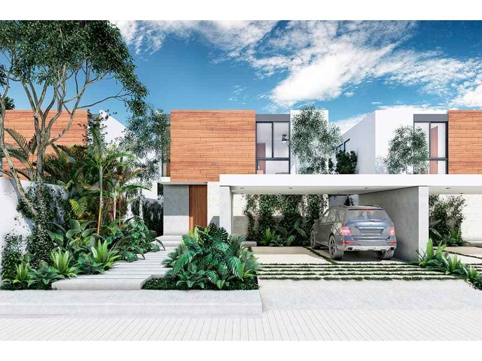 CASA CON TERAZA Y ALBERCA EN RESIDENCIAL EN CHOLUL - 1