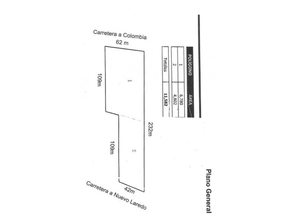 VENTA DE TERRENO CON 2 FRENTES CARR LAREDO CARR COLOMBIA 11582 M 2 MAO - 1