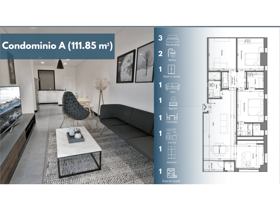 CONDOMINIOS EN VENTA EN ENHAUS EN GENONIMO MEZA DE 118.85 M2 - 1