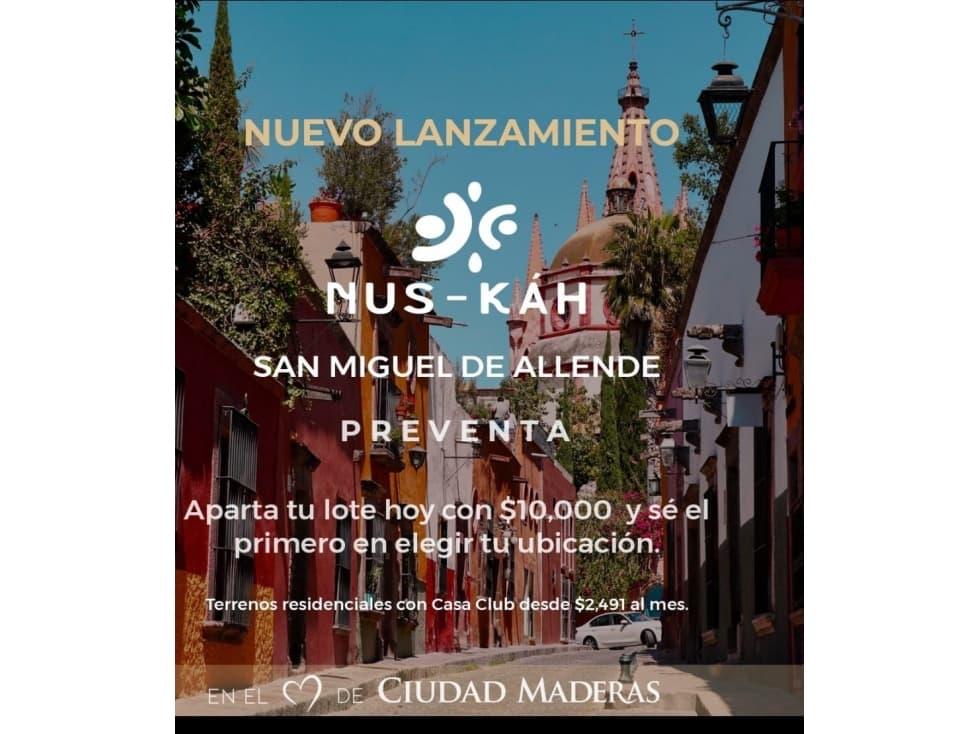 TERRENOS EN SAN MIGUEL ALLENDE EN PRE-VENTA - 1