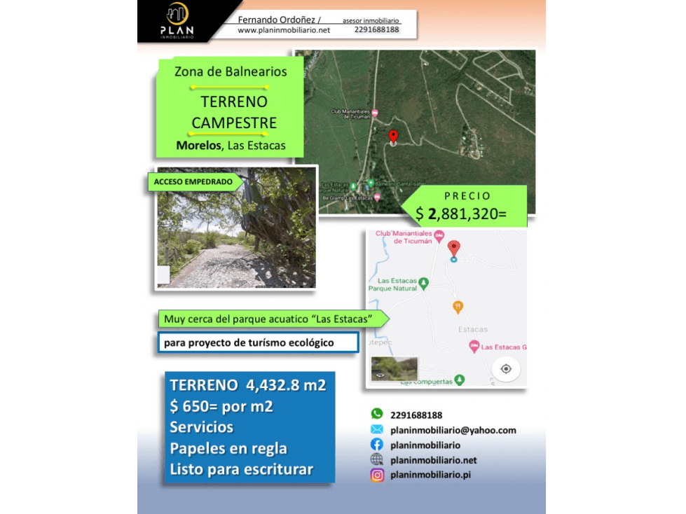 Terreno en venta, Morelos, zona balnearios, Las Estacas, Tlaltizapán - 1