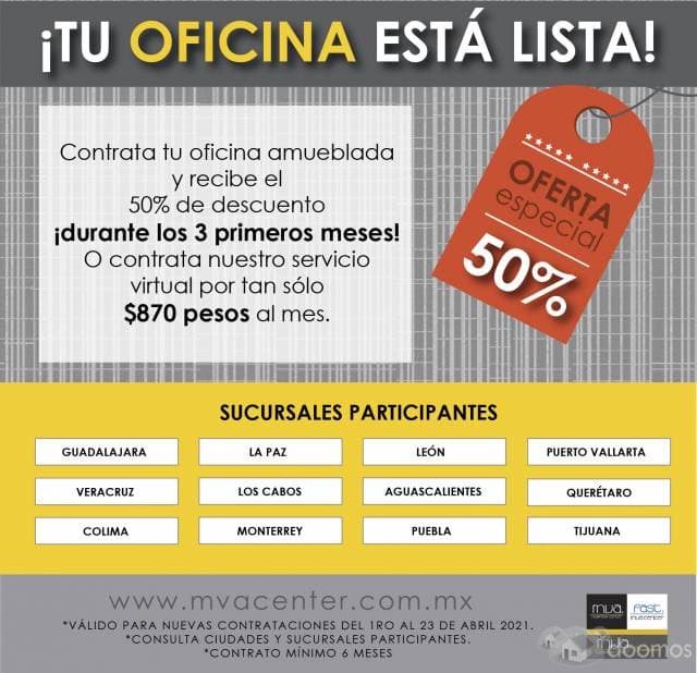 Renta tu oficina física o virtual - 1