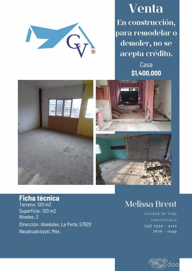 Casa en venta para remodelar - 1