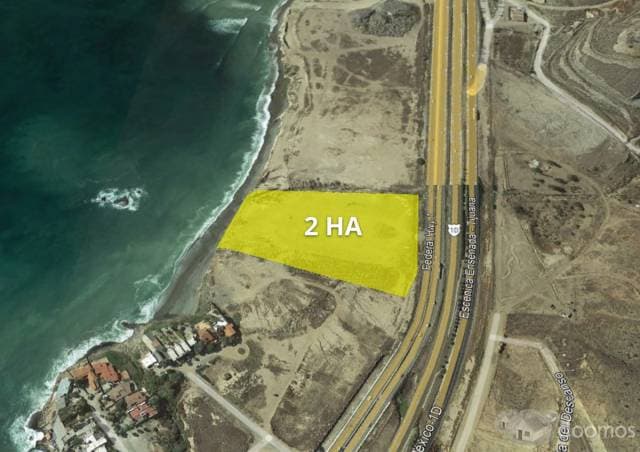 Venta de Terreno frente al mar, Popotla, Rosarito, 2HA - 1