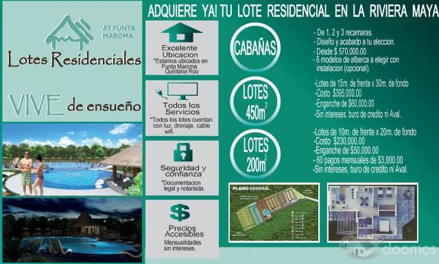 Excelentes Lotes residenciales en la Riviera Maya - 1