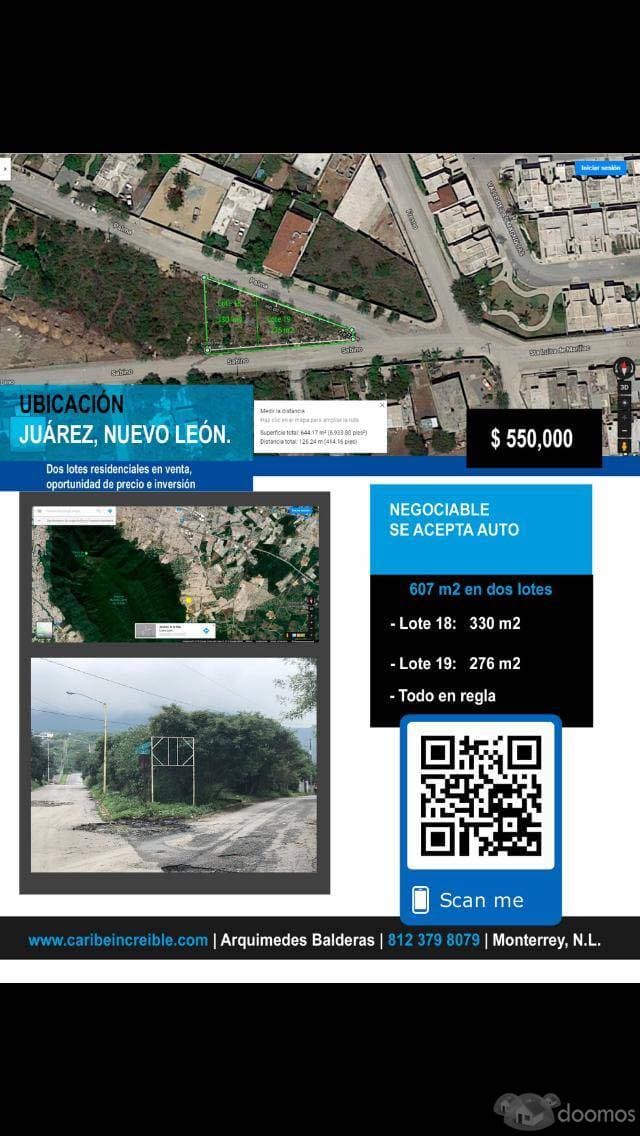 Terreno de 607m² en Juarez NL - 1