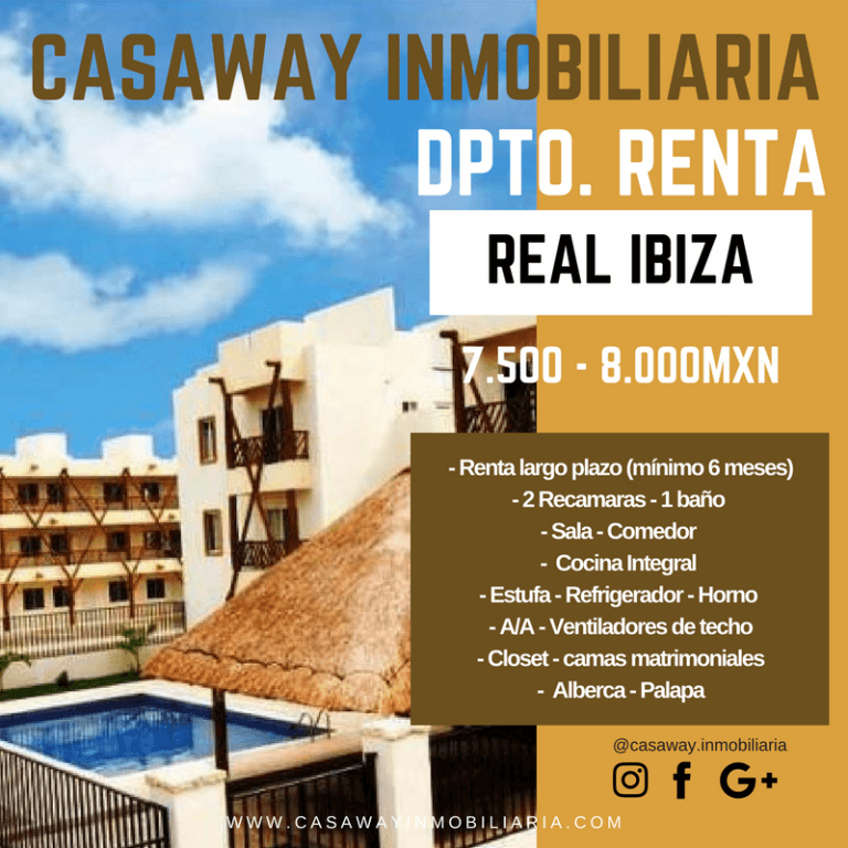 DEPARTAMENTO EN RENTA REAL IBIZA - 1