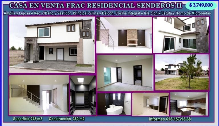 CASA EN VENTA EN FRAC RESIDENCIAL SENDEROS II - 1