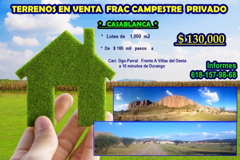 REMATO Terrenos Campestre en Frac. Privado Casa Blanca - 1