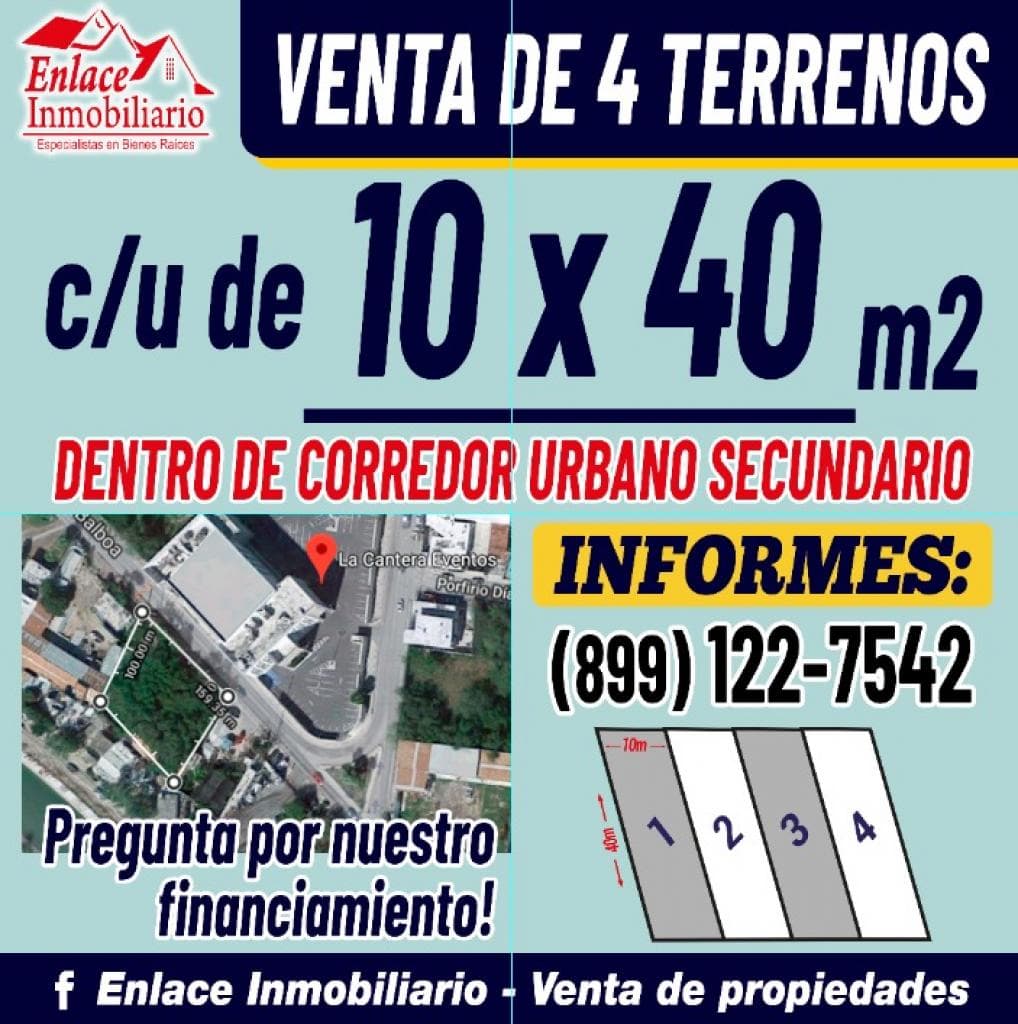 TERRENO EN VENTA, CORREDOR COMERCIAL - 1