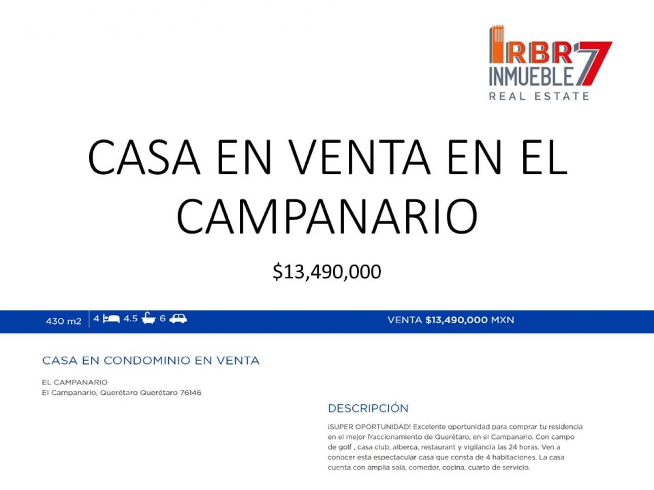 Casa super oportunidad El Campanario QUERETARO - 1
