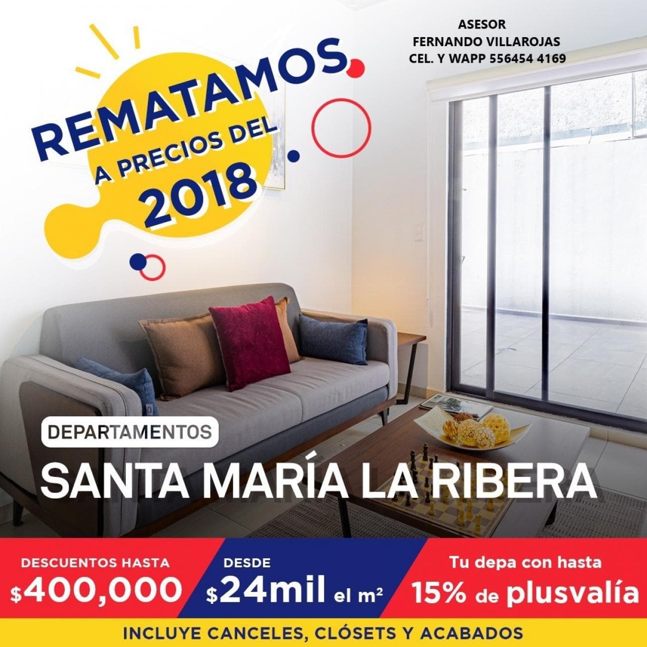 Precios de remate, 2recs c/clóset 1 o 2bañs c/canceles, Sta. - 1