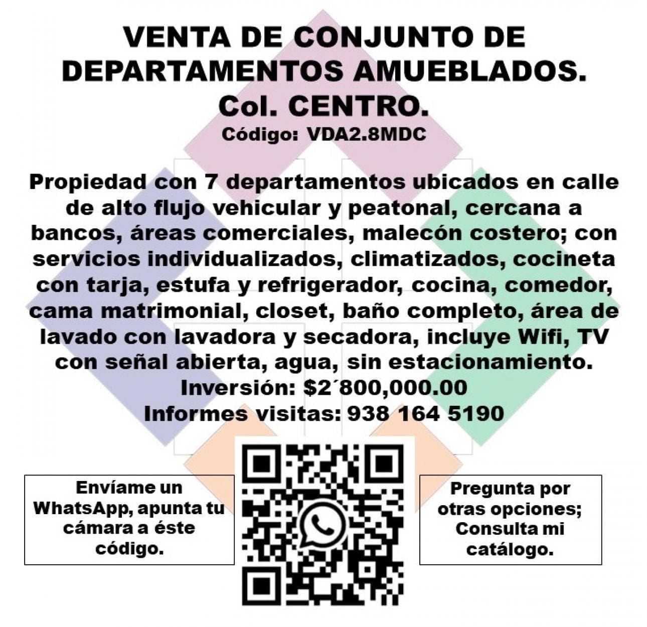 Venta de conjunto de 7 departamentos - 1