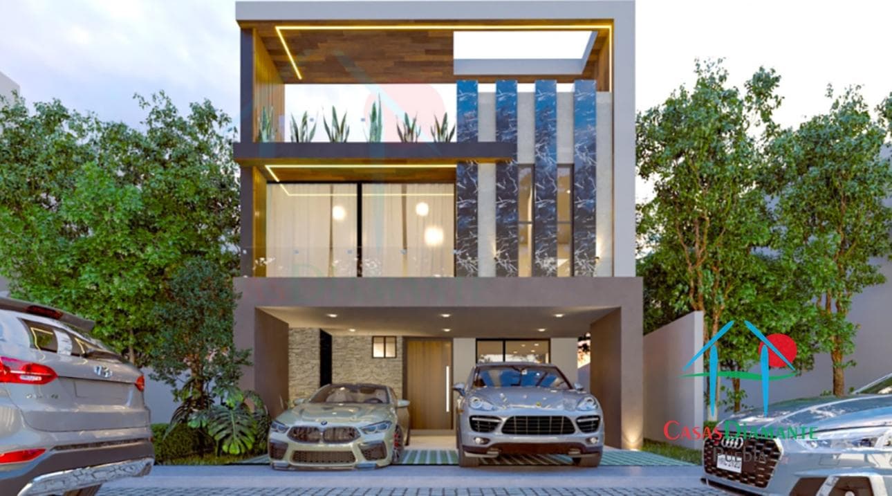Casa Moderna de 3 Niveles con Roof Garden y Jardín - 1