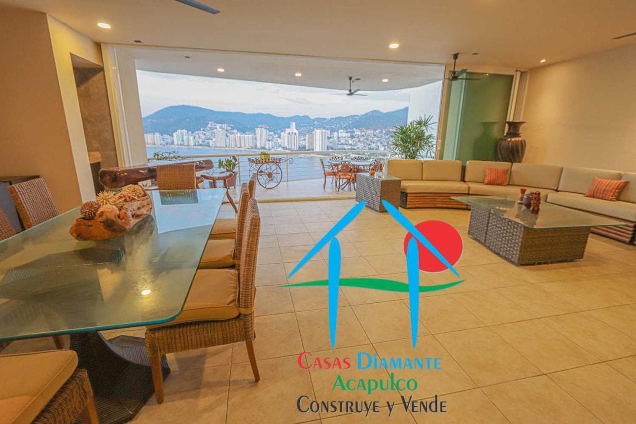 Depa con terraza y vista al mar. 3 recámaras. 12 personas - 1