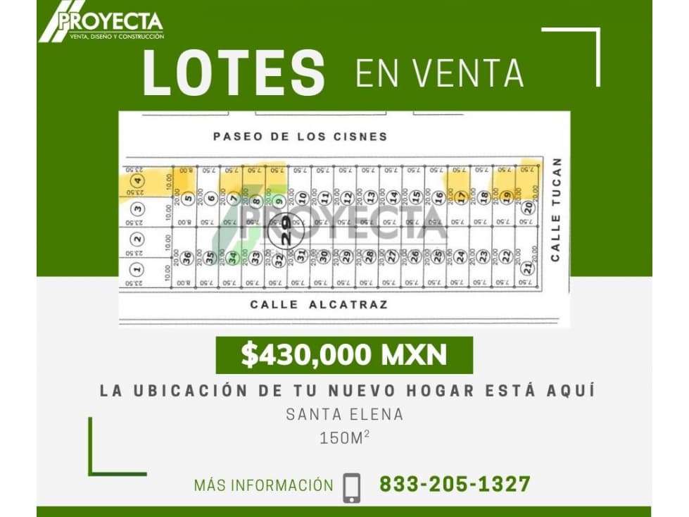 LOTES EN VENTA - SANTA ELENA - 1