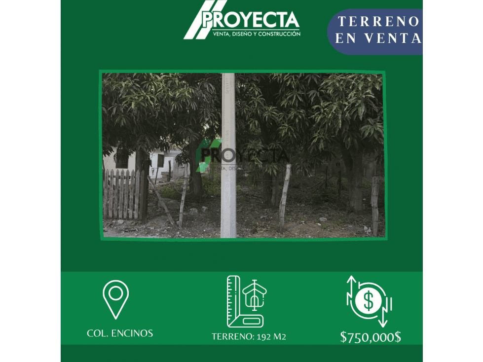 VENTA DE TERRENO COL ENCINOS - 1