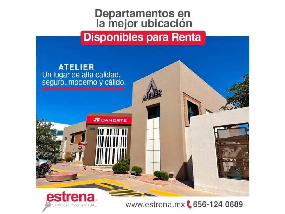 DEPARTAMENTOS EN RENTA EN UBICACION PRIVILEGIADA - 1