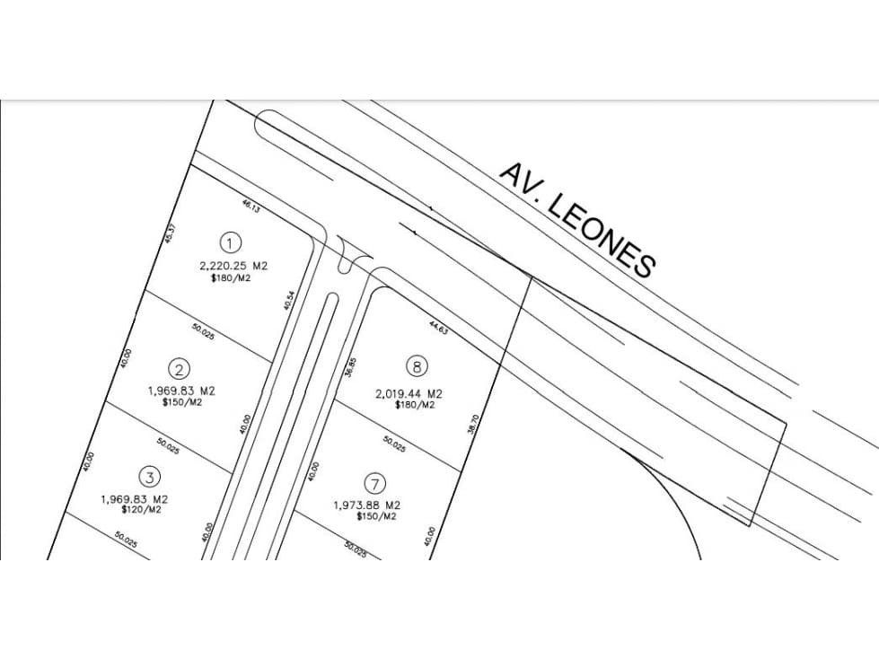 TERRENO EN RENTA AV PASEO DE LOS LEONES 2220 M 2 PRECIO X M 2 $ 220 - 1