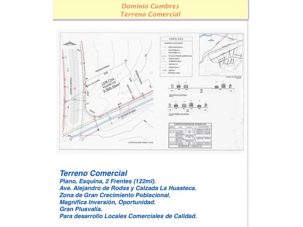 EXCELENTE TERRENO RENTA CONSTRUIR LOCALES COMER 3500 M2 ESQUINA - 1