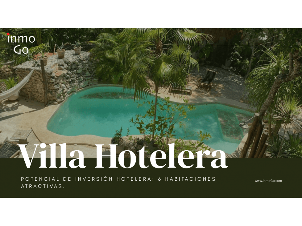 Hotel Villa Tulum 8 habitaciones $9.5 MDP Venta / $55mil Renta - 1