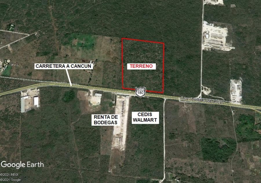 Terreno Industrial de 18.6 ha - A pie de Carretera Mérida-Cancún - Kanasín - 1