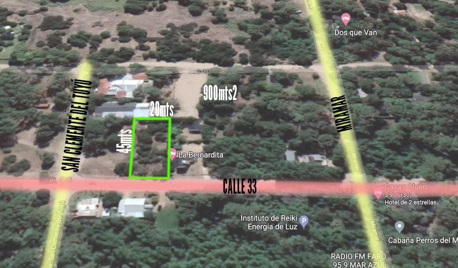 Terreno venta 900mts2 totales - Mar Azul - 1