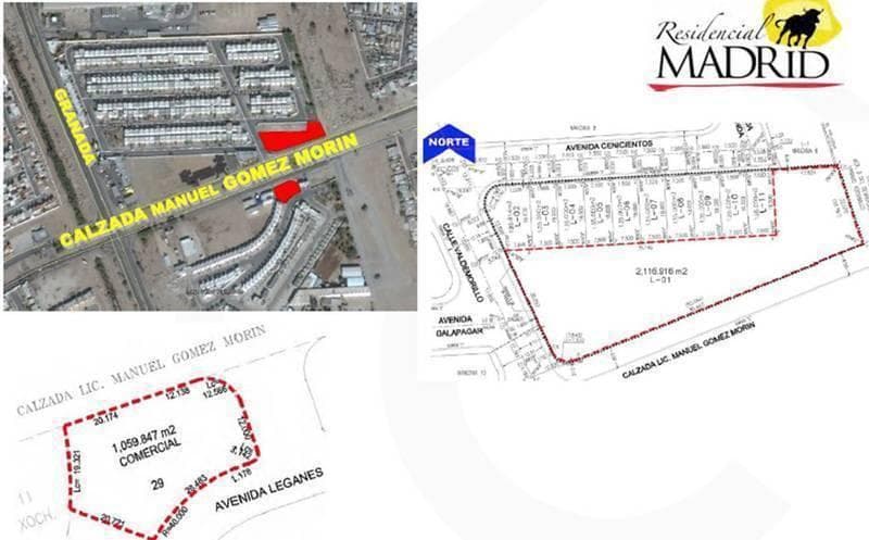 Terreno comercial de 1,059.85 m2 sobre Calz.Gómez Morín, cerca de Lagos del Sol - 1