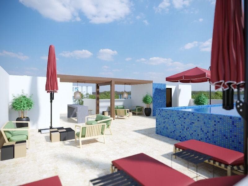 Penthouse BD1 BA1, 953 Studio, Playa del Carmen, - 1