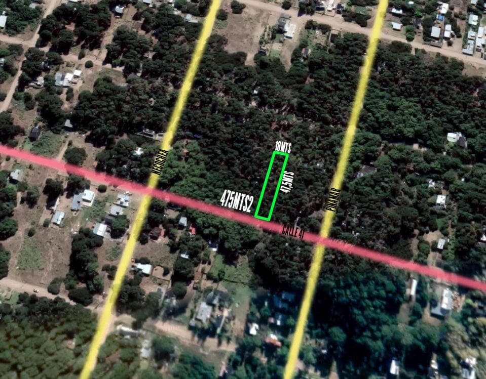 Terreno venta - 10x47,5mts - 475mts2 totales - Mar Azul - 1