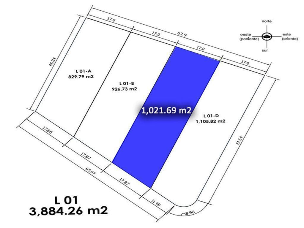 TERRENO EN VENTA PANAN SILAO GTO 1021 M2 - 1