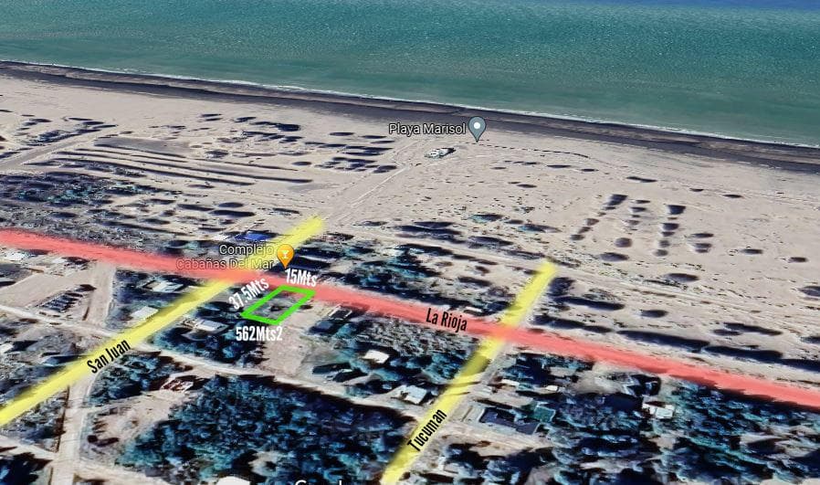 Terreno en venta - 15 x 37,5mts - 562mts2 - Balneario Marisol - 1