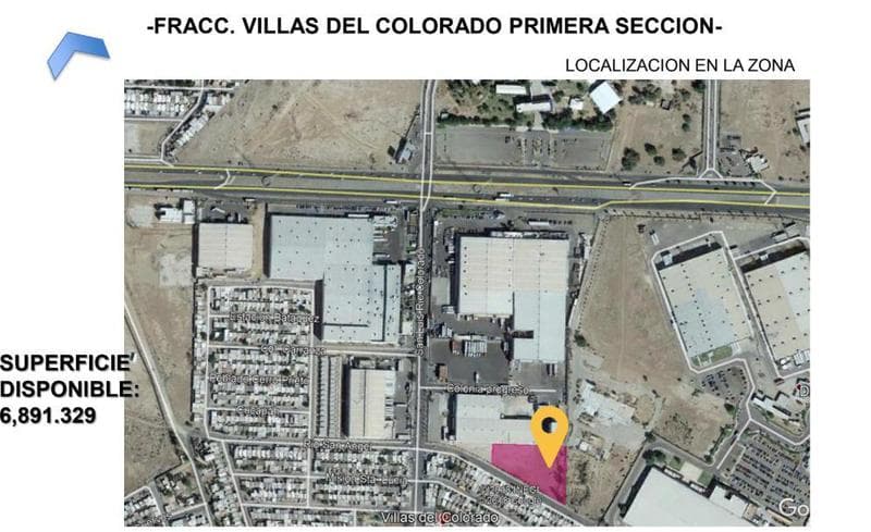Terreno Comercial de 6,891.329 m² en Venta en Villas del Colorado - 1