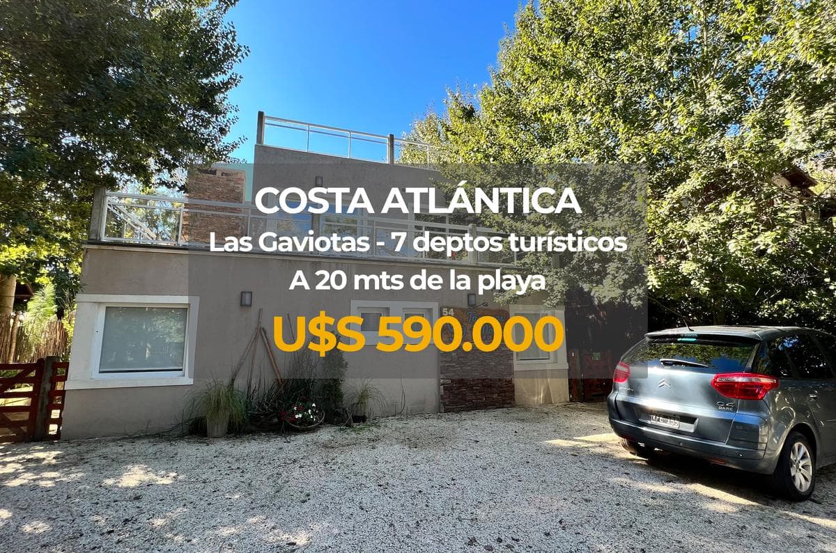 VENTA Departamentos - Las Gaviotas- 7 deptos TURISTICOS a 20mts de la playa! Excelente construcción! - 1