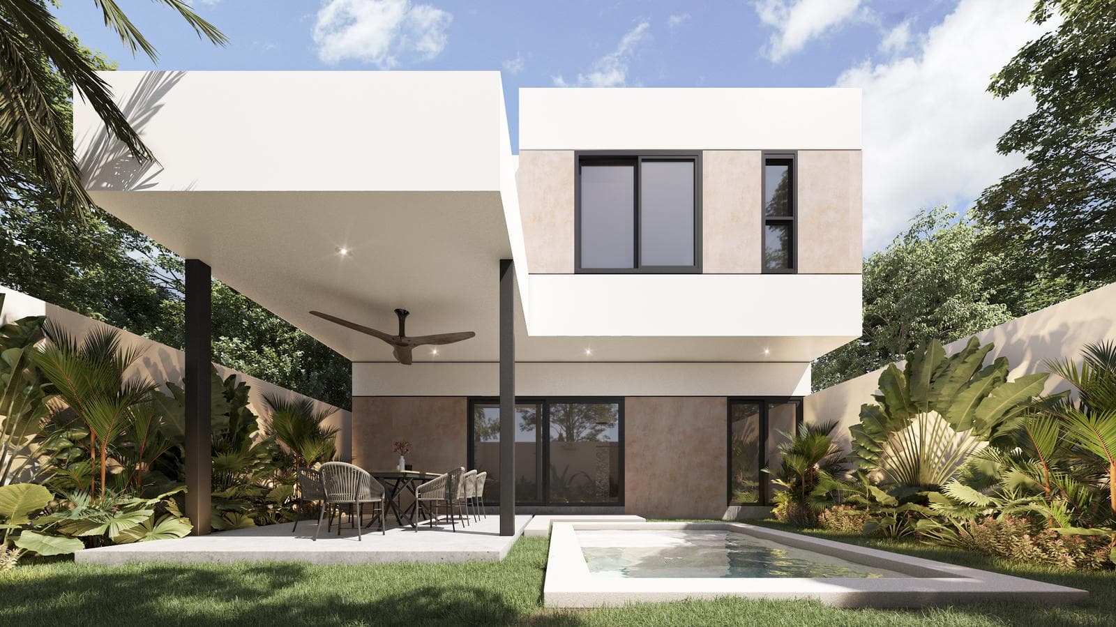 CASA EN VENTA A 40 MINUTOS DE MERIDA, EN BACA, PRIVADA MODELO A, DICIEMBRE 2026. - 1