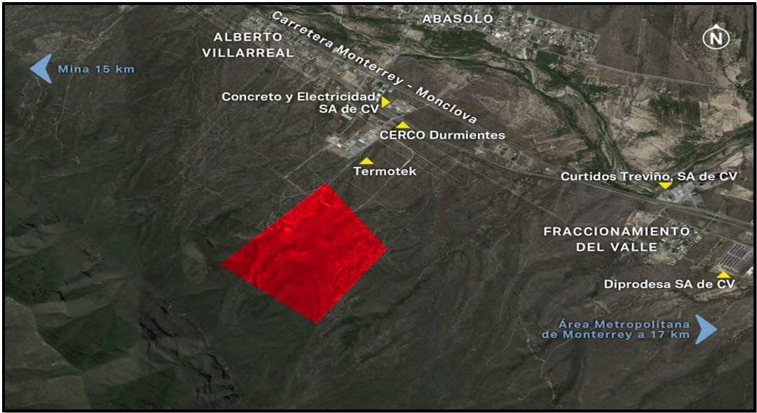 Terreno en Abasolo N.L. ubicado a 1.1 km de la Carretera Monterrey-Monclova km 19 - 1