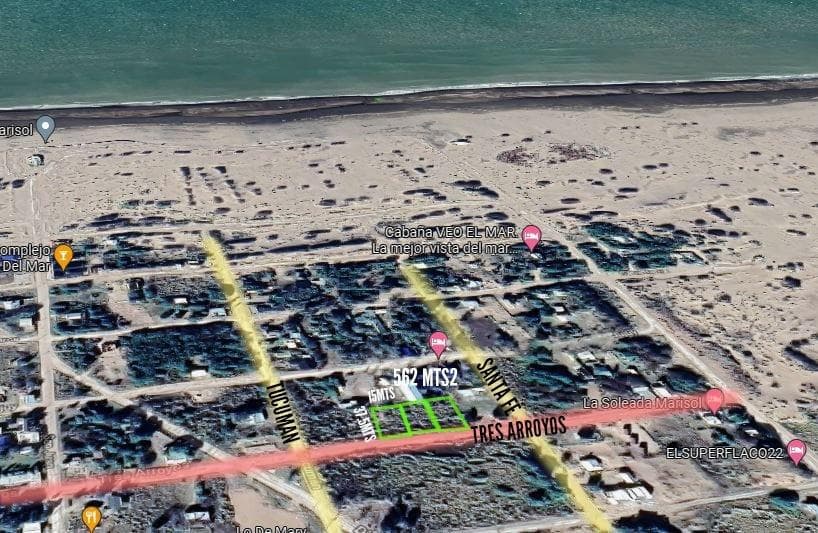 Terreno VENTA - 15X37,5mts - 562mts2 totales - Balneario Marisol - 1