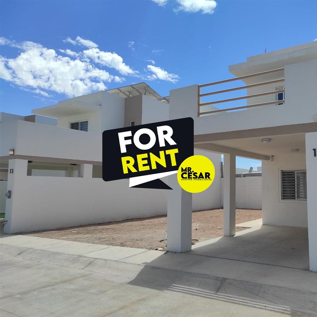 Casa nueva amueblada en renta en San Carlos en nuevo Residencial Coral - 1