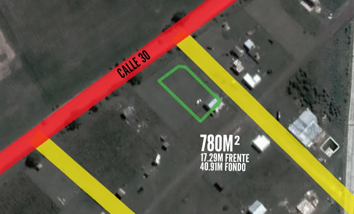 Terreno en venta - 17.29 mts x 40.91mts-780 mts2 - Agote - 1