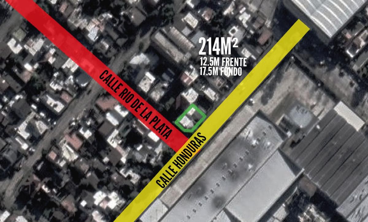 Terreno en venta - 12.5x17.5 - 3 dormitorios 1 baño - 214 mts2 - Loma Hermosa - 1