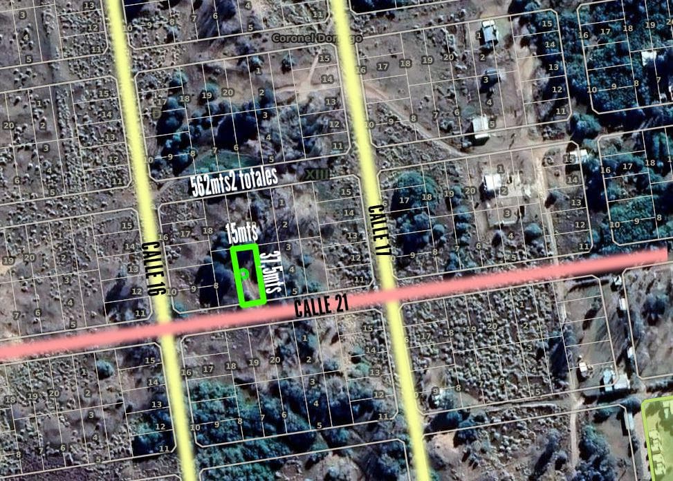 Terreno venta 15x37,5mts - 562mts2 totales - Oriente - 1
